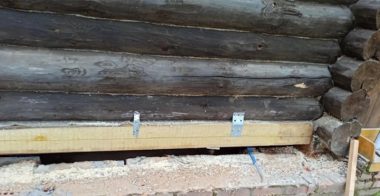 Замена бревна