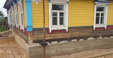 Замена фундамента